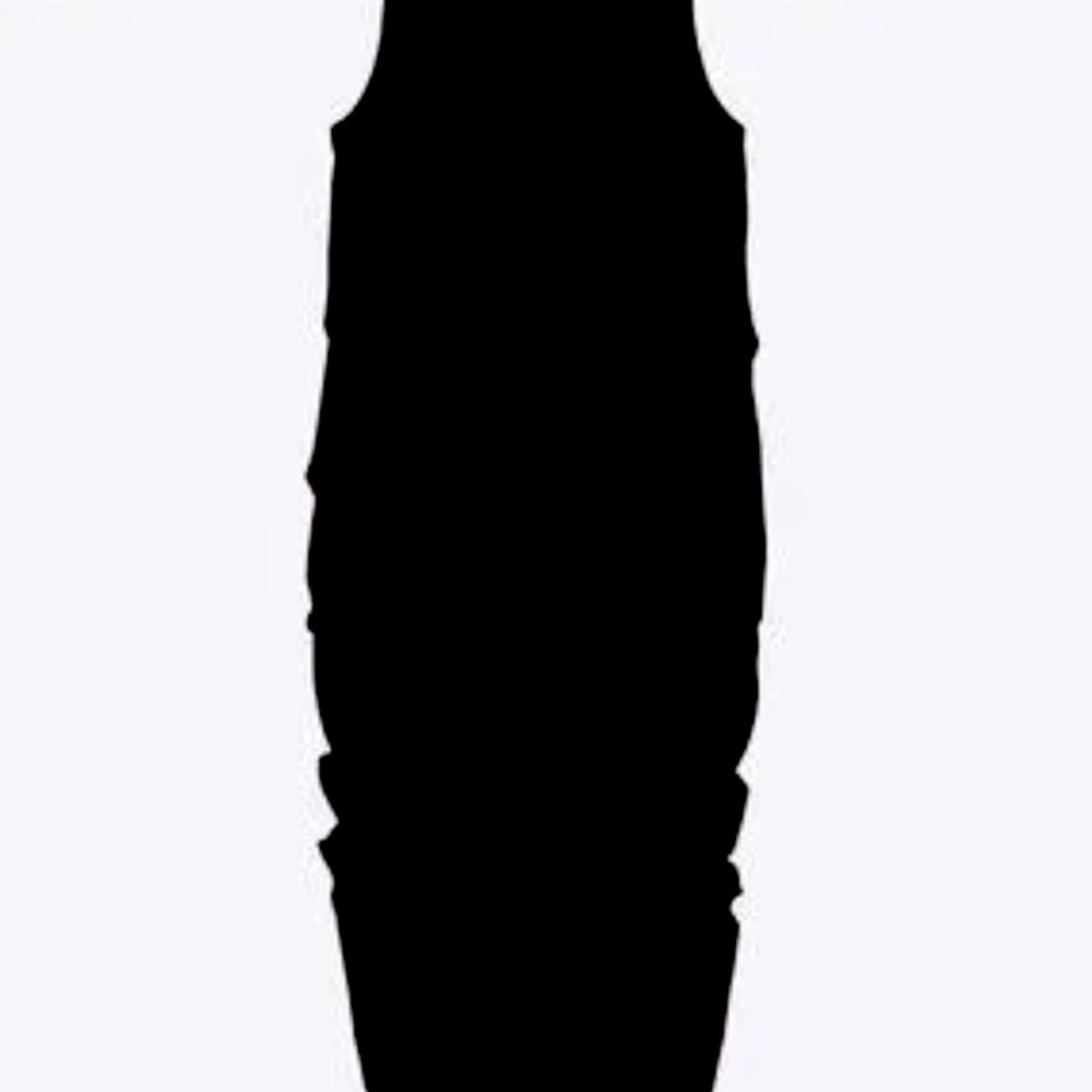 ZARA fashion icon little black draped midi dress with low folded back🔥🔥 - Picture 3 of 7
